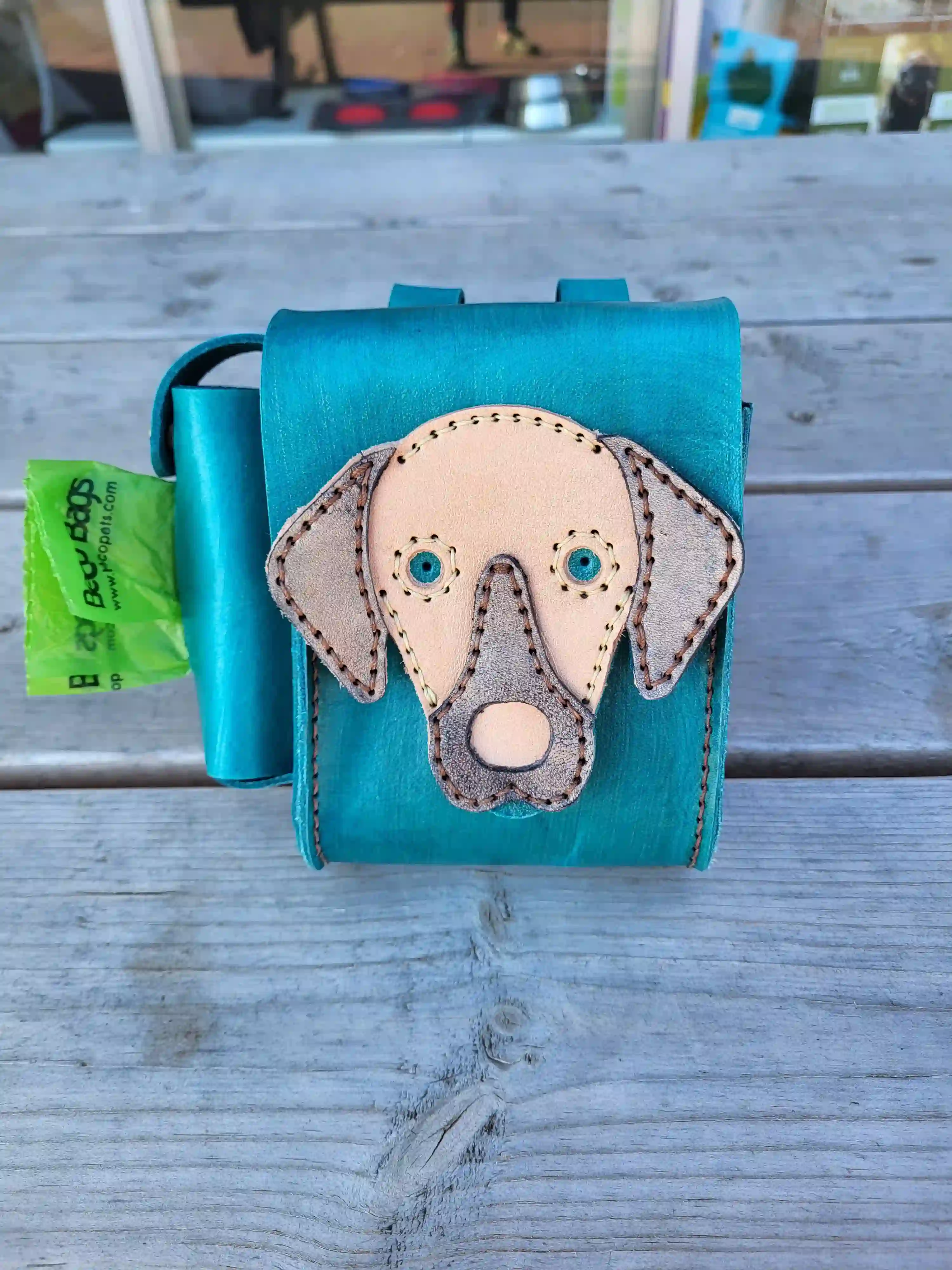 leather dog purse